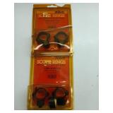 Millett turn-in style 1" scope rings