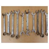 10 ct asst wrenches, SAE & metric