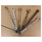 6 asst wrenches, some Craftsman