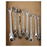 8 ct flex gear wrenches SAE & metric
