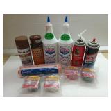 Carb cleaner, Gap and crack sealant, Lucas power