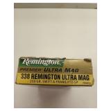 19 rds the winding 338 REM ultra mag