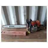 Stihl Magnum chainsaw, runs