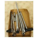 Asst ratchets, sockets, extensions