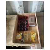 2 boxes o-rings, box of fuses