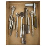 Asst ratchets, extensions, sockets