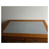 Oak 2 door 2 drawer cabinet 42 x 26 x 29