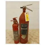 2 fire extinguishers
