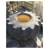 LS2 Firestone skidder wheel and tire off the rim