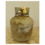 Propane bottle, half full