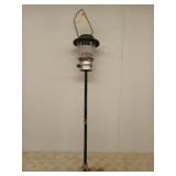 Coleman propane lantern on post 43"
