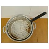 Cooking pot, fry basket
