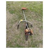 Stihl fs-85 string trimmer, has compression