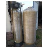 2  fiberglass water filtration tanks 66 x 16