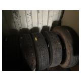 8 used 225x70x19 tires; 1 255x70x22.5 tire