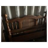 Queen size headboard and footboard, cannonball