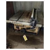 DeWalt portable table saw, runs ,needs brushes