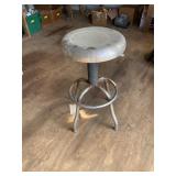 Adjustable stainless steel stool 26-in x 14 in