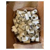 Box of new PVC fittings