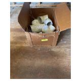 Box of new PVC fittings