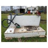 L-shaped fuel transfer tank 25 x 54 x 30 with