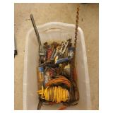 Hand saws, come along, extension cords, caulk