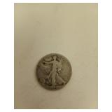 1929 walking liberty silver half dollar