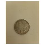 1889 Morgan silver dollar