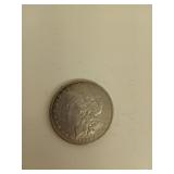 1890 O Morgan silver dollar