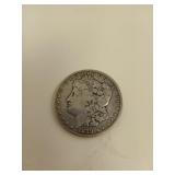 1879 S Morgan silver dollar