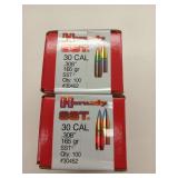 200 ct 30 cal bullets