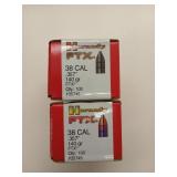 150 ct 38 cal bullets