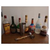 7 bottles of asst cleaners