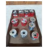 Assorted solder, some are in boxes