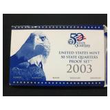 2003 US mint 50 state quarter proof set