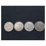 2 ct 1964, 1965, 1976 bicentennial Kennedy half