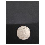 1935 Walking Liberty silver half dollar