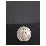 1943 Walking Liberty silver half dollar