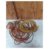Set of two, 32 ft extension cords, orange one