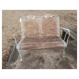 Wrought iron bench 47" needs a bolt