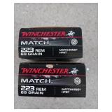 40 rds 223 REM 69 gr matchking HPBT