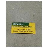 18 rds 30-30 Win 170 gr core-lokt SP