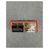 20 rds 243 Win 100 gr Sierra game King BTSP