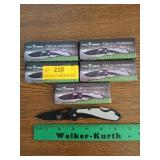 5 ct Tac Xtreme pocket knives 2.5" blade, new