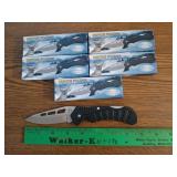 6 ct Whitetail Cutlery pocket knives 3" blade, new