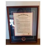 Framed Crest of the Military Wife 20 x 17