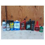 Asst oils, power steering fluid, quick foam Gap