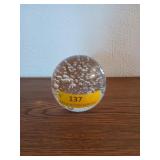 Glass paperweight 4"
