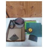 Assorted sandpaper, and other sanding devices