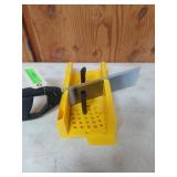 Stanley clamping miter box with saw